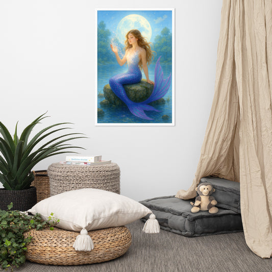 Framed photo paper poster