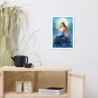 Framed photo paper poster