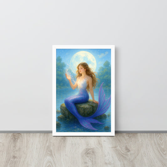 Framed photo paper poster