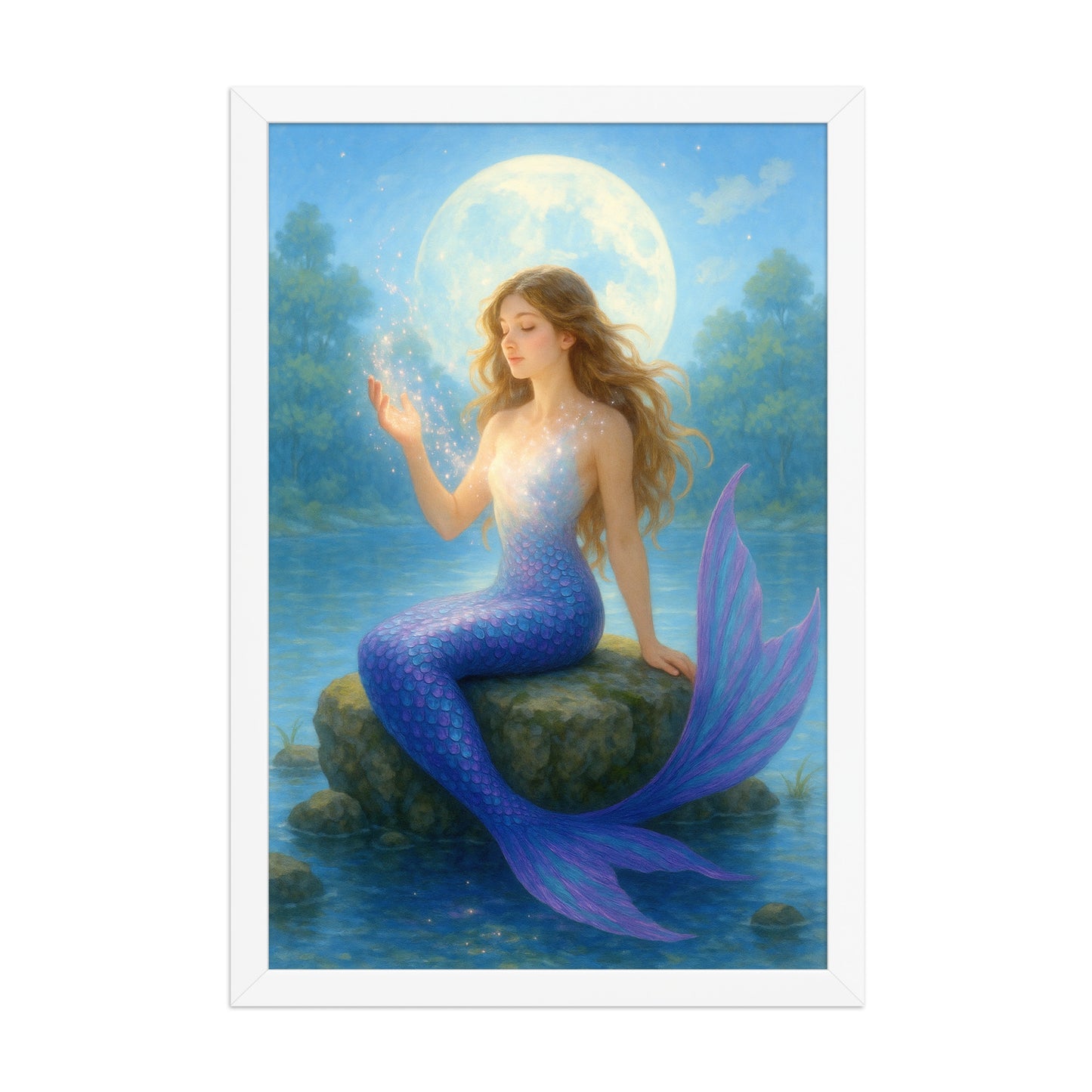 Framed photo paper poster