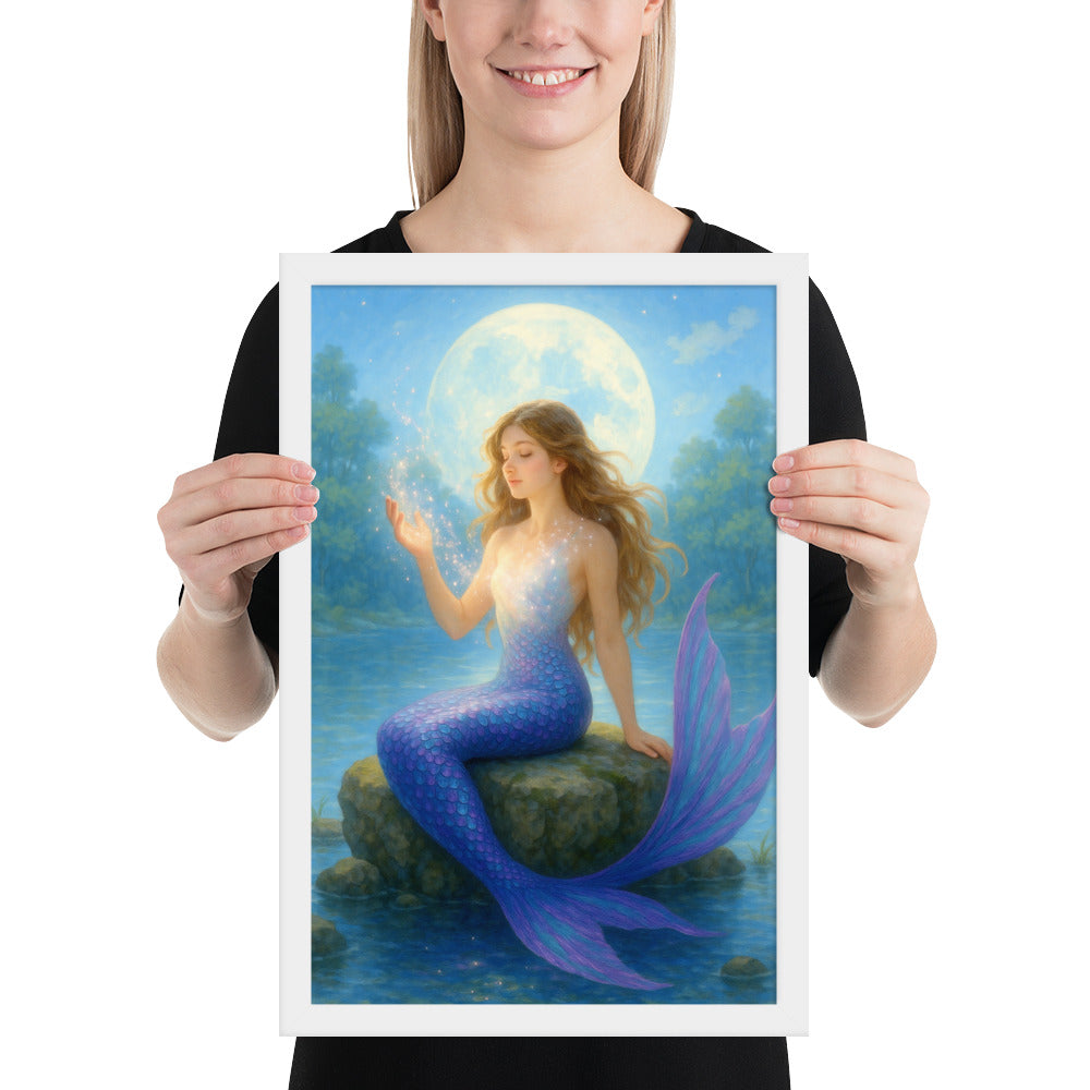 Framed photo paper poster