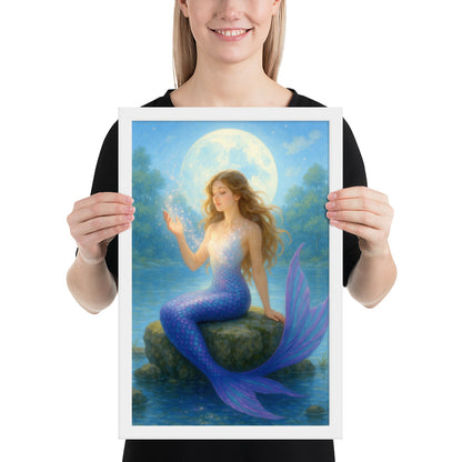 Framed photo paper poster