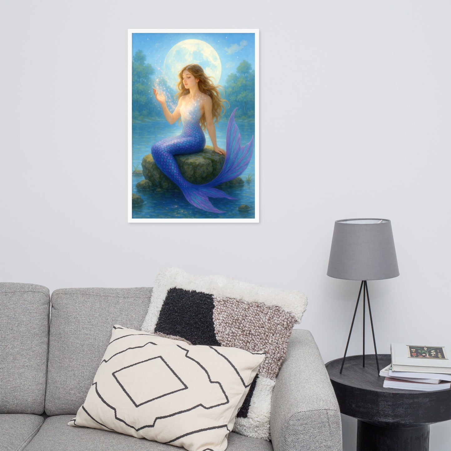 Framed photo paper poster