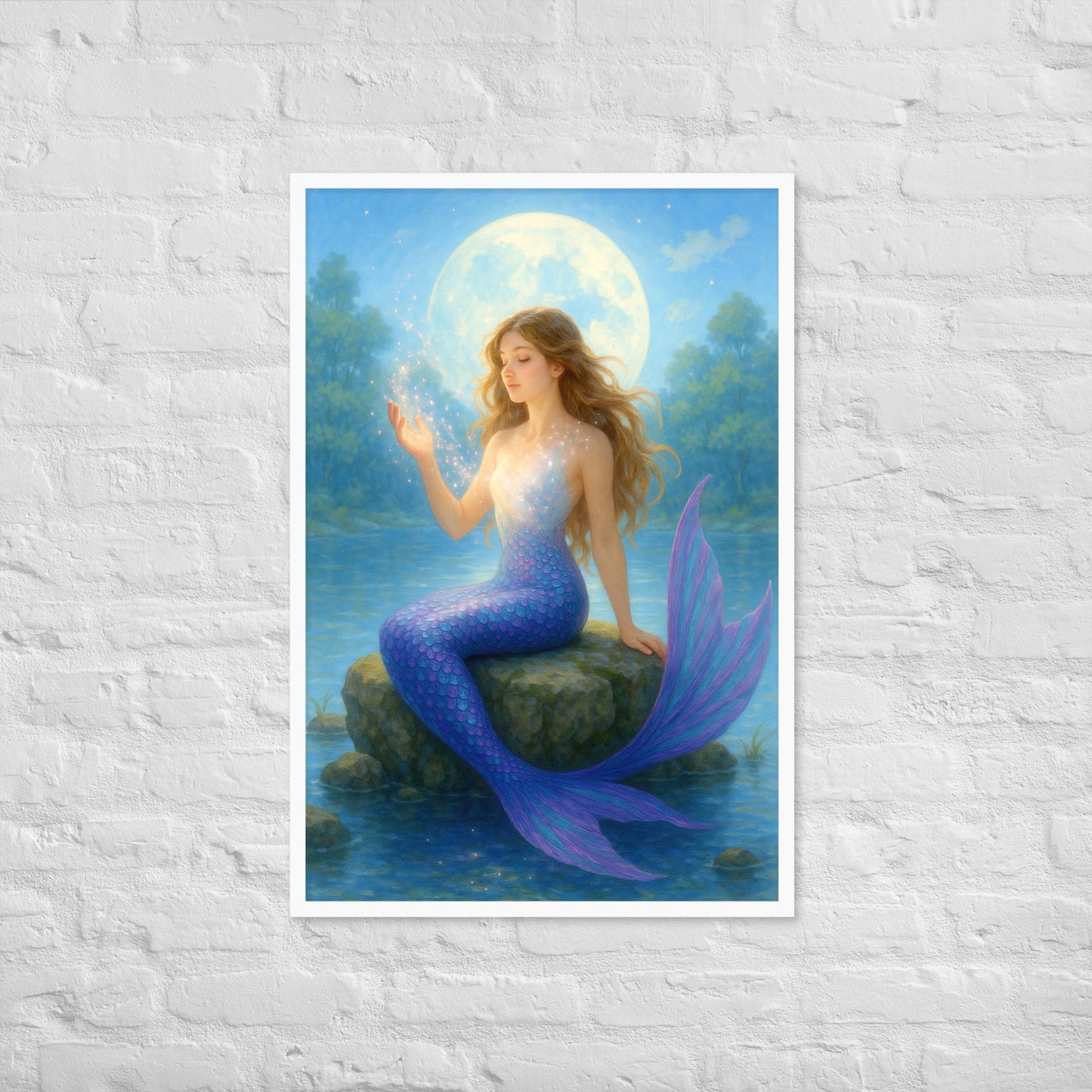 Framed photo paper poster