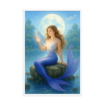 Framed photo paper poster